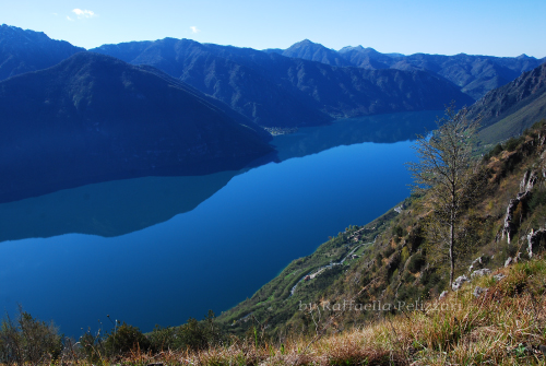 Veduta lago d'Idro da cima Breda