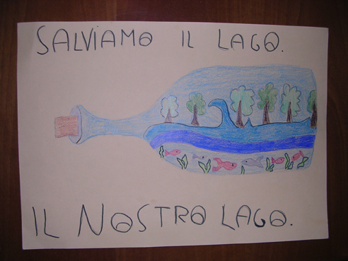 Disegno vincitore a un concorso di pittura sul lago